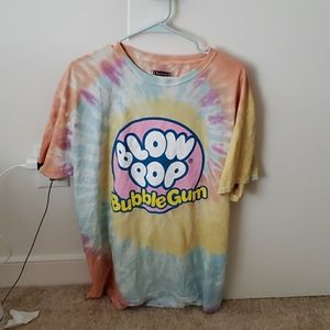 Blow Pop tie die shirt